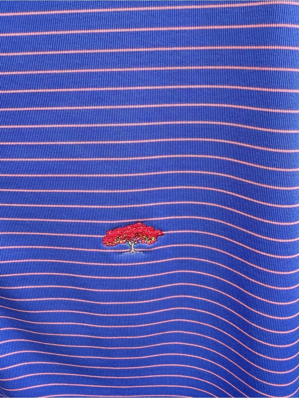 Donald Ross Men's Blue Striped Performance Golf Polo Shirt - Picture 4 of 7